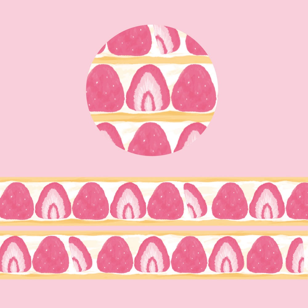 CATDABANG - Masking Tape Strawberry