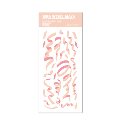 BS Studio - Sticker Wooruru Kwangkwang & Fruits Confettis
