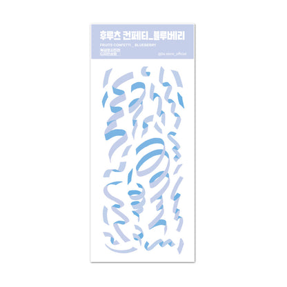 BS Studio - Sticker Wooruru Kwangkwang & Fruits Confettis
