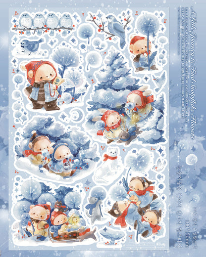 DEAR DOLLY - Sticker Fleurs de Neige