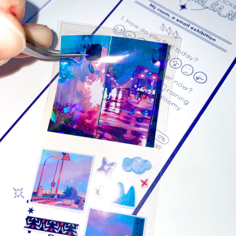JOP DONG SA NI - Sticker Holographique d'Ambiance