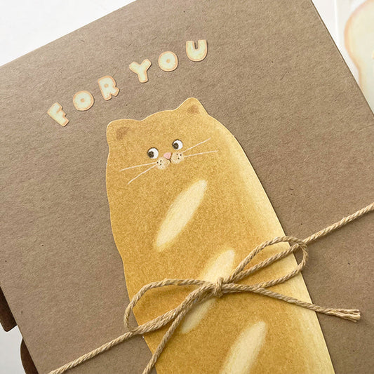 RAMZY - Carte Postale Chat Baguette