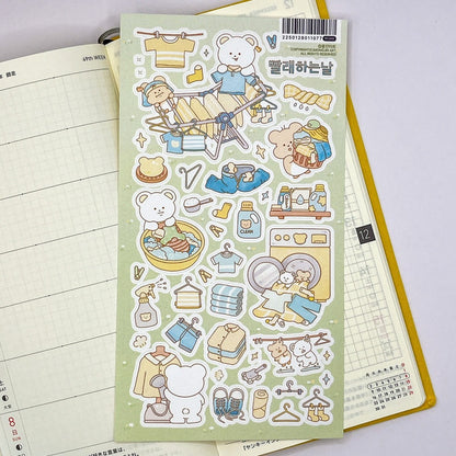 MONGJIN ART - Sticker Le Jour de la Lessive