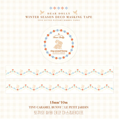 DEAR DOLLY - Masking Tape Jardin Fleuri du Lapin