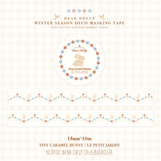 DEAR DOLLY - Masking Tape Jardin Fleuri du Lapin