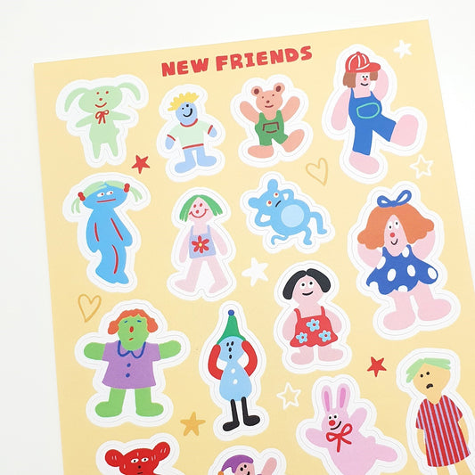 POGLE POGLE - Sticker Nouveaux Amis
