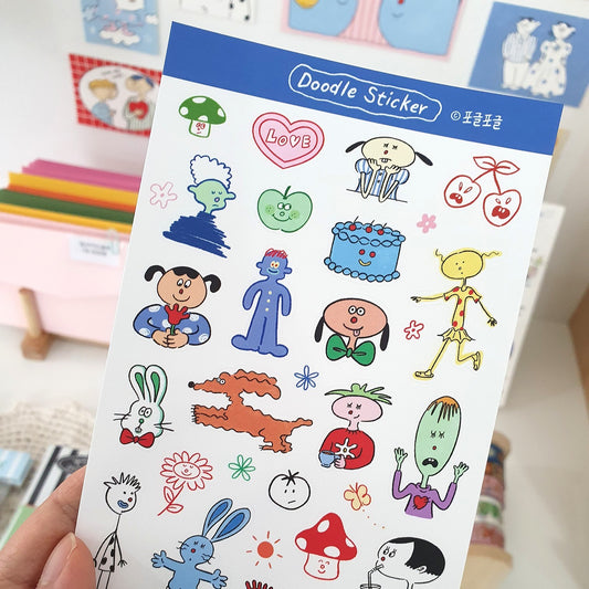 POGLE POGLE - Sticker Gribouillages