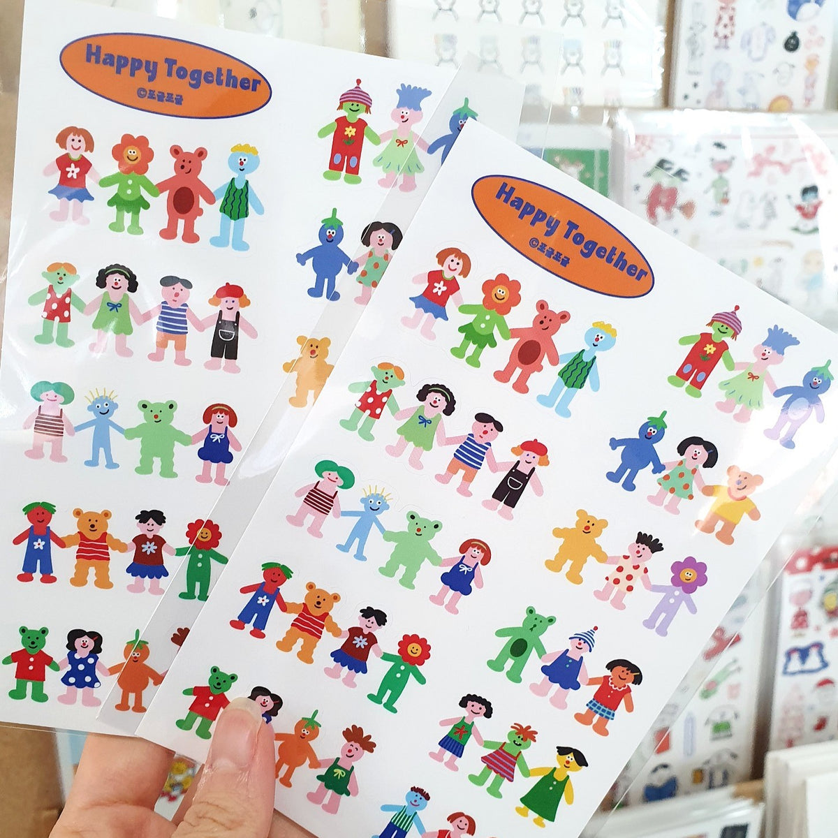 POGLE POGLE - Sticker Heureux Ensemble
