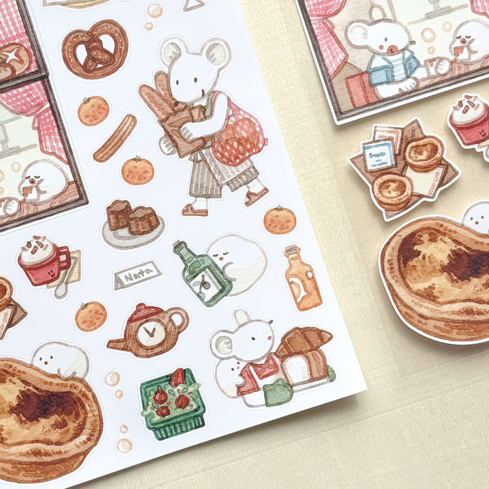 FROMTO STUDIO - Sticker Morning Cafe2