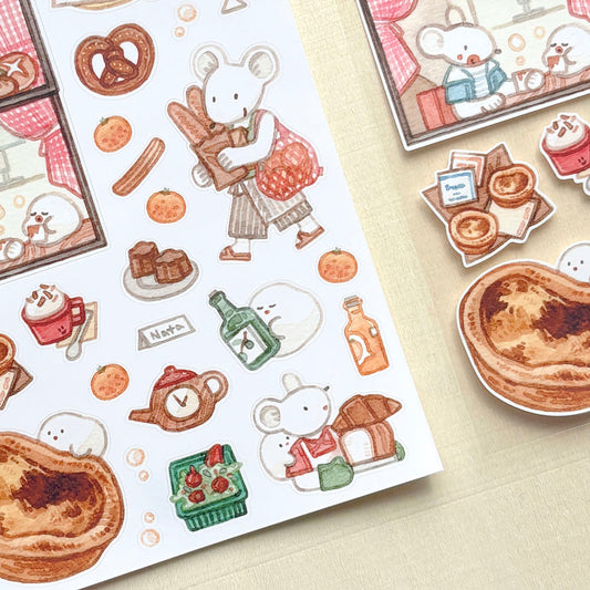 FROMTO STUDIO - Sticker Morning Cafe2