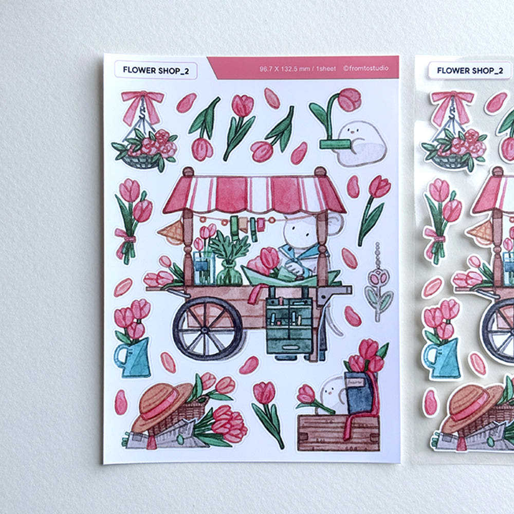 FROMTO STUDIO - Sticker Fleuriste2