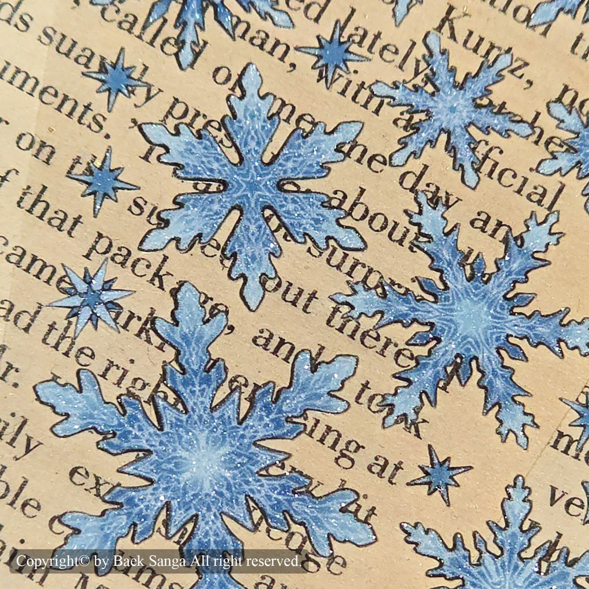 BAEK SANGA - Sticker Petits Flocons de Neige