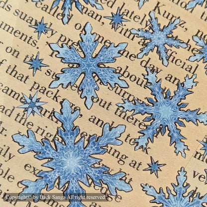 BAEK SANGA - Sticker Petits Flocons de Neige