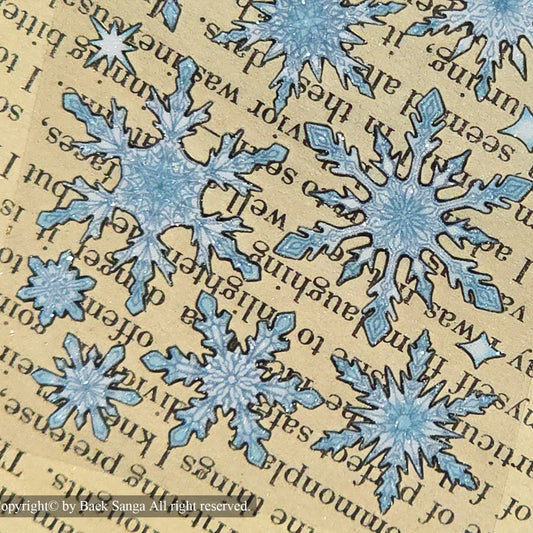 BAEK SANGA - Sticker Petits Flocons de Neige