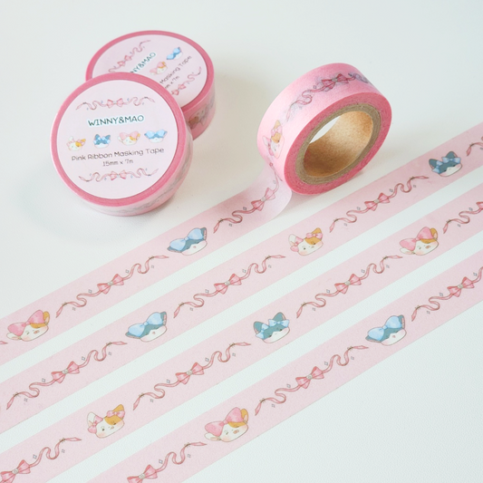 WINNY & MAO - Masking Tape Rubans Roses