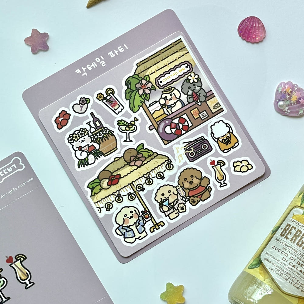 DOGTIONARY - Sticker Fête de Cocktails