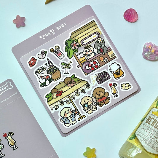 DOGTIONARY - Sticker Fête de Cocktails