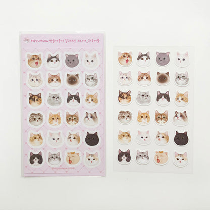 MIYUMEOW - Sticker Petits Chats Tout Ronds