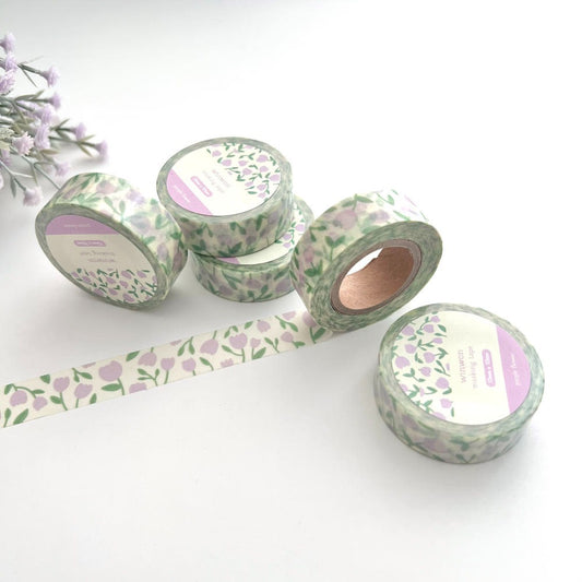 WINWON - Masking Tape Fleurs violettes
