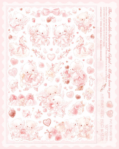 DEAR DOLLY - Sticker Strawberry Cupid Vintage