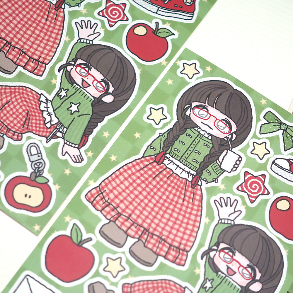 STUDIO FONDUE - Sticker Clip Club Apple Core