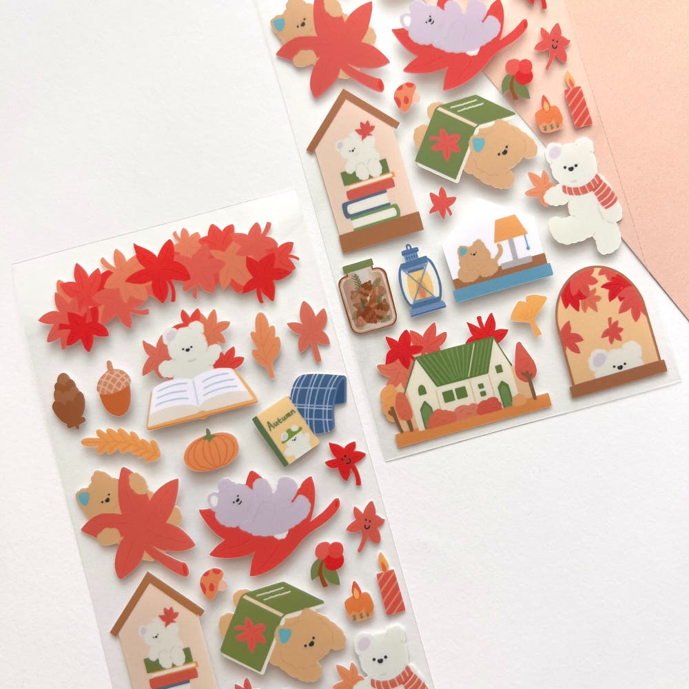 WINWON - Sticker Paysage d'Automne