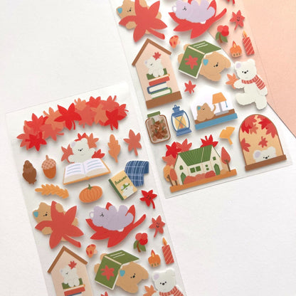 WINWON - Sticker Paysage d'Automne