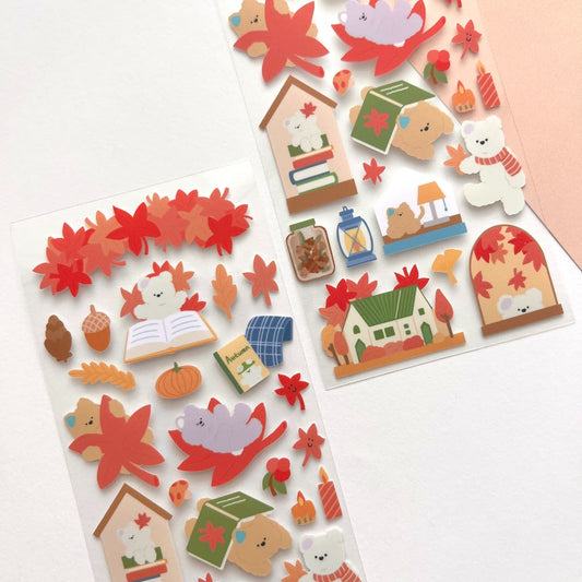 WINWON - Sticker Paysage d'Automne
