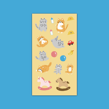 BS STORE - Sticker Chatons Shushu & Dongdong