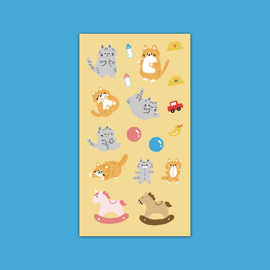 BS STORE - Sticker Chatons Shushu & Dongdong