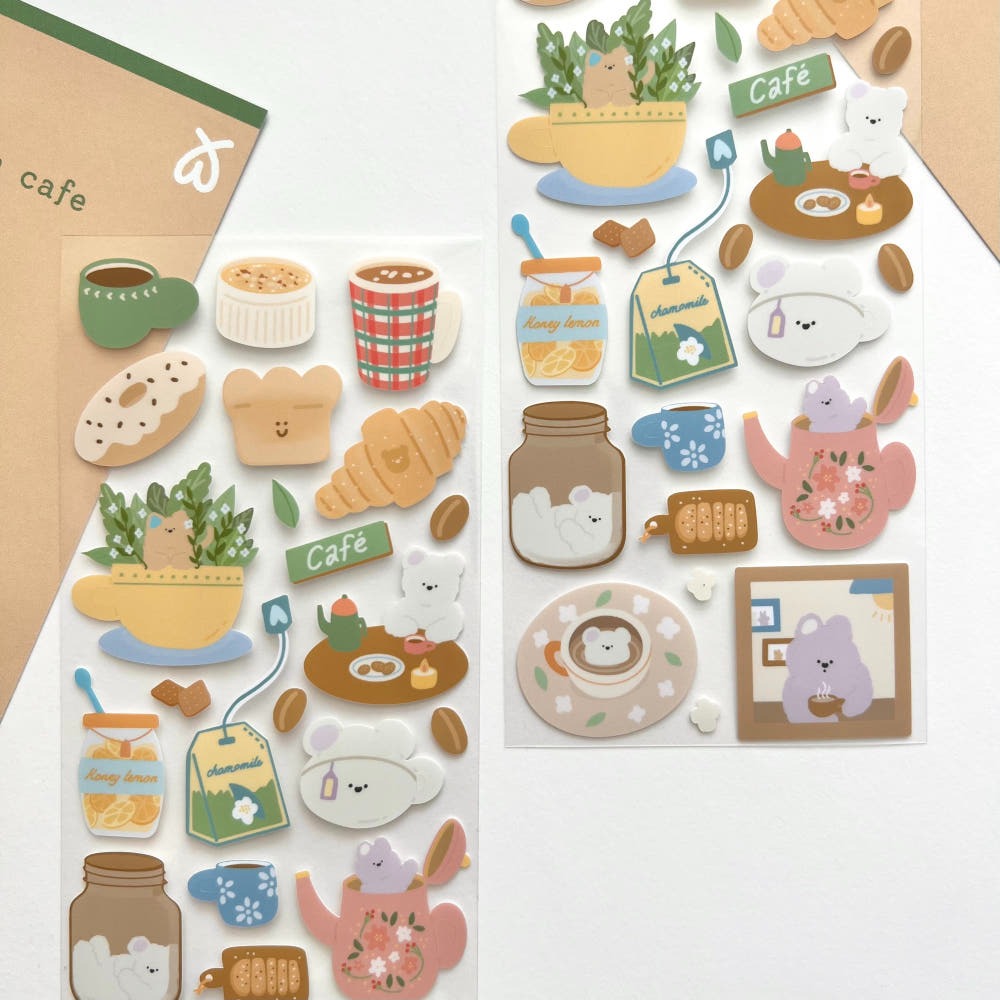 WINWON - Sticker Café d'Automne