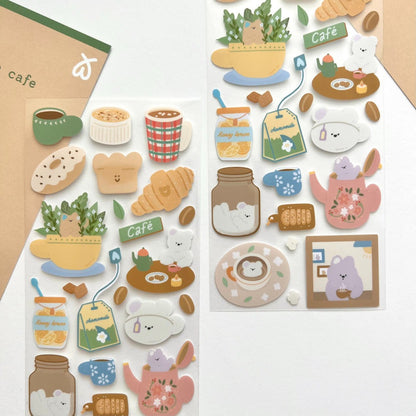WINWON - Sticker Café d'Automne