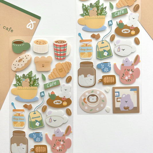 WINWON - Sticker Café d'Automne