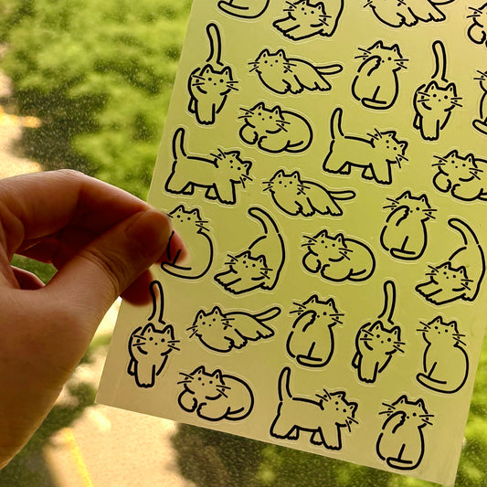 BLANK CAT - Sticker 27 Blank Cats