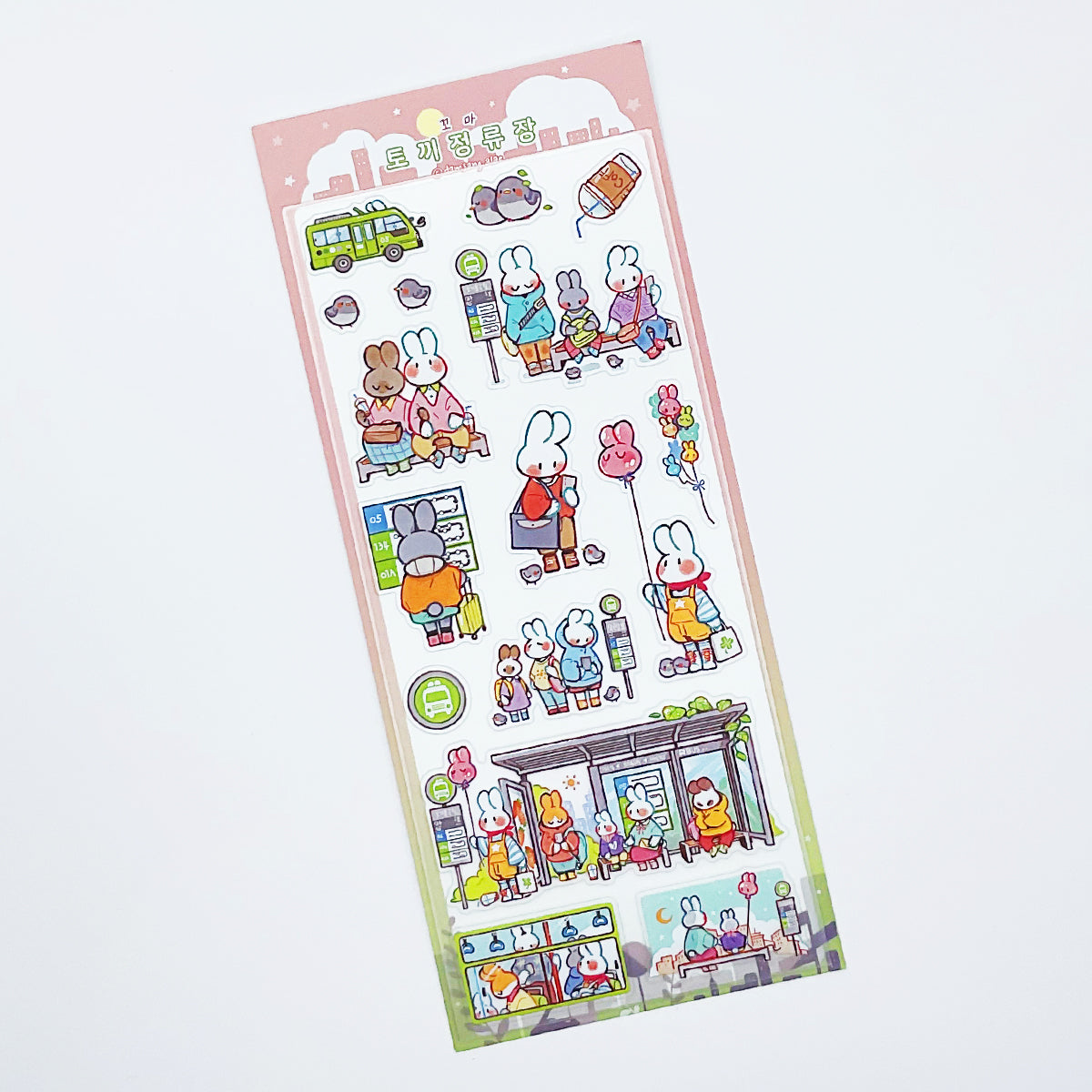 DAMJANG ALAE - Sticker Le Chat, Le Lapin & Le Penguin