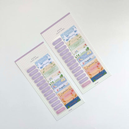 WINWON - Sticker Journaling Mois
