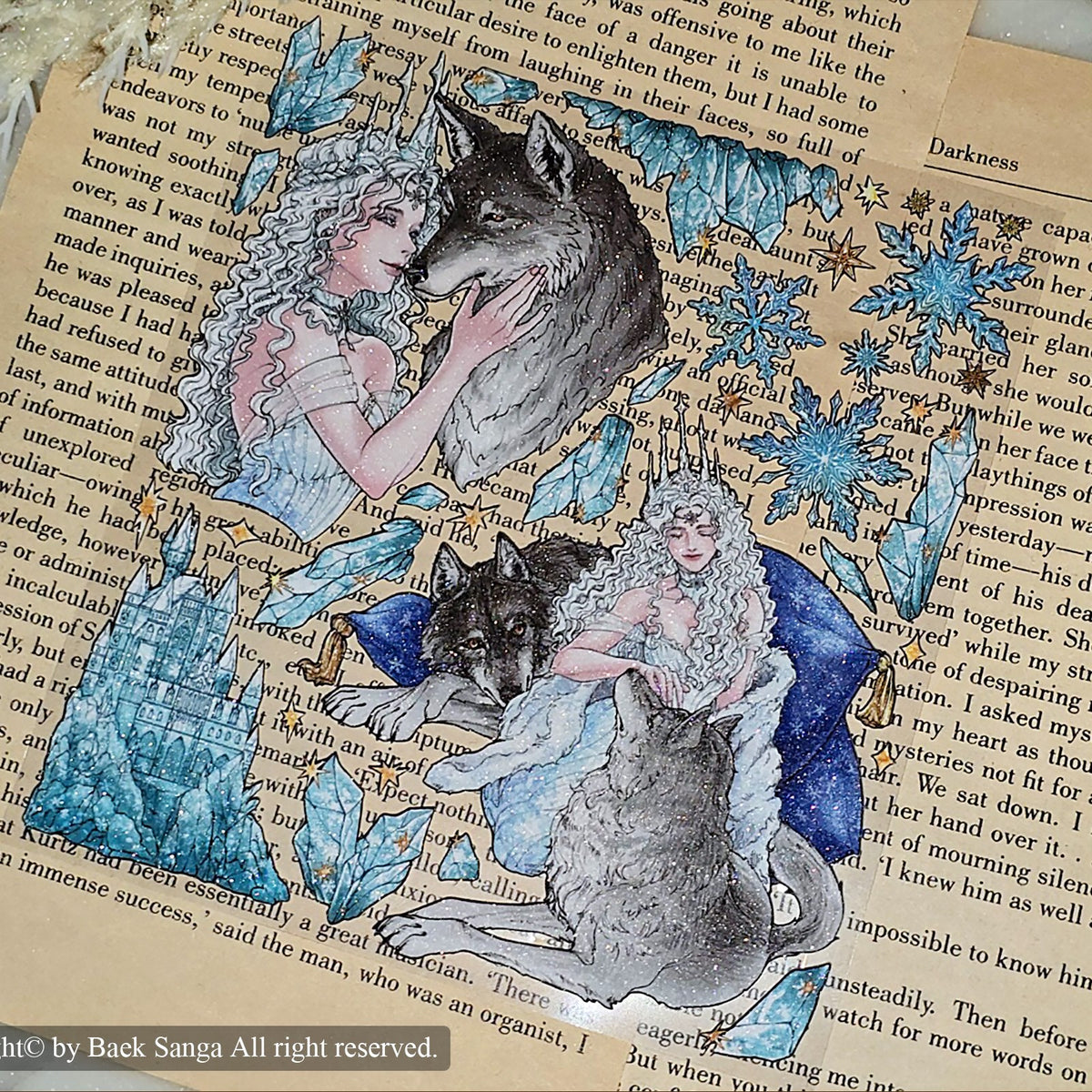 BAEK SANGA - Sticker Le Château de la Reine des Glaces