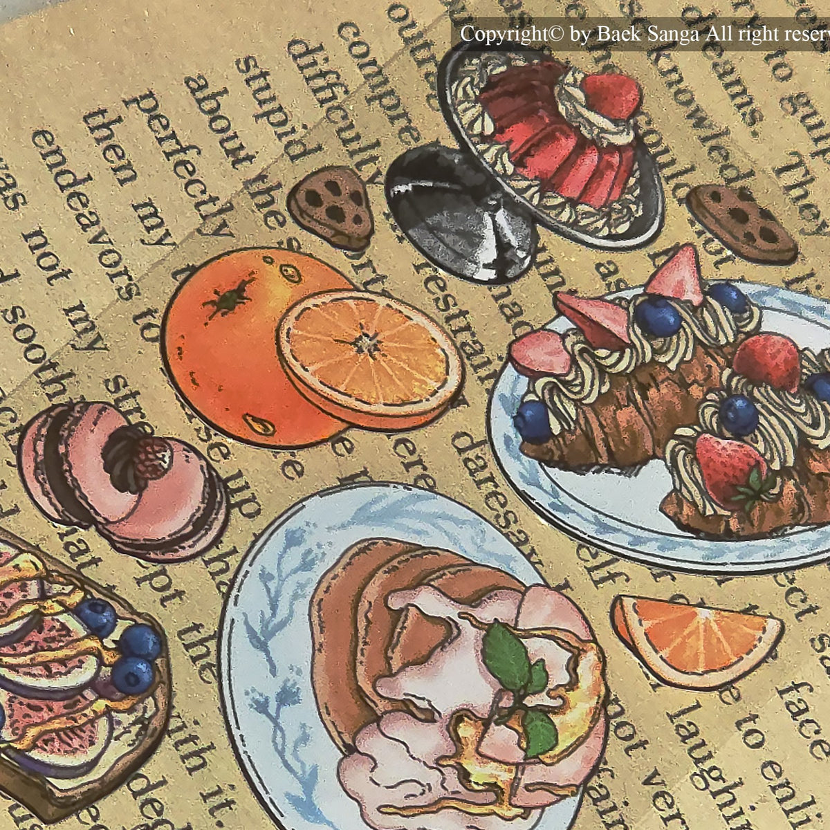 BAEK SANGA - Sticker Le Panier de Pique Nique