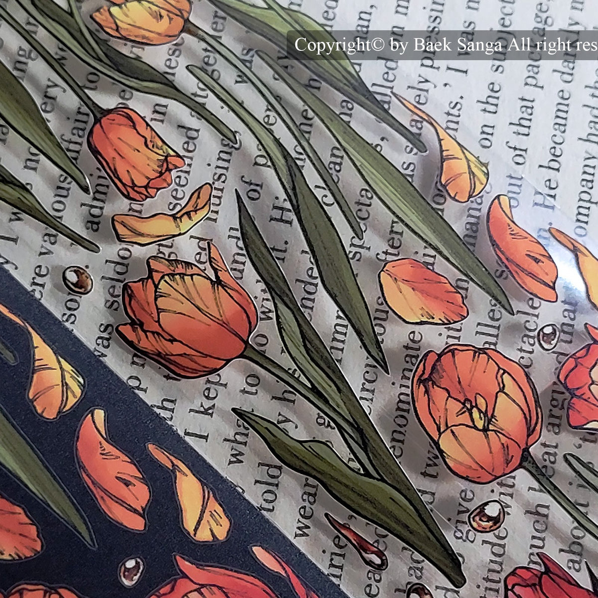 BAEK SANGA - Sticker Tulipes Nocturnes