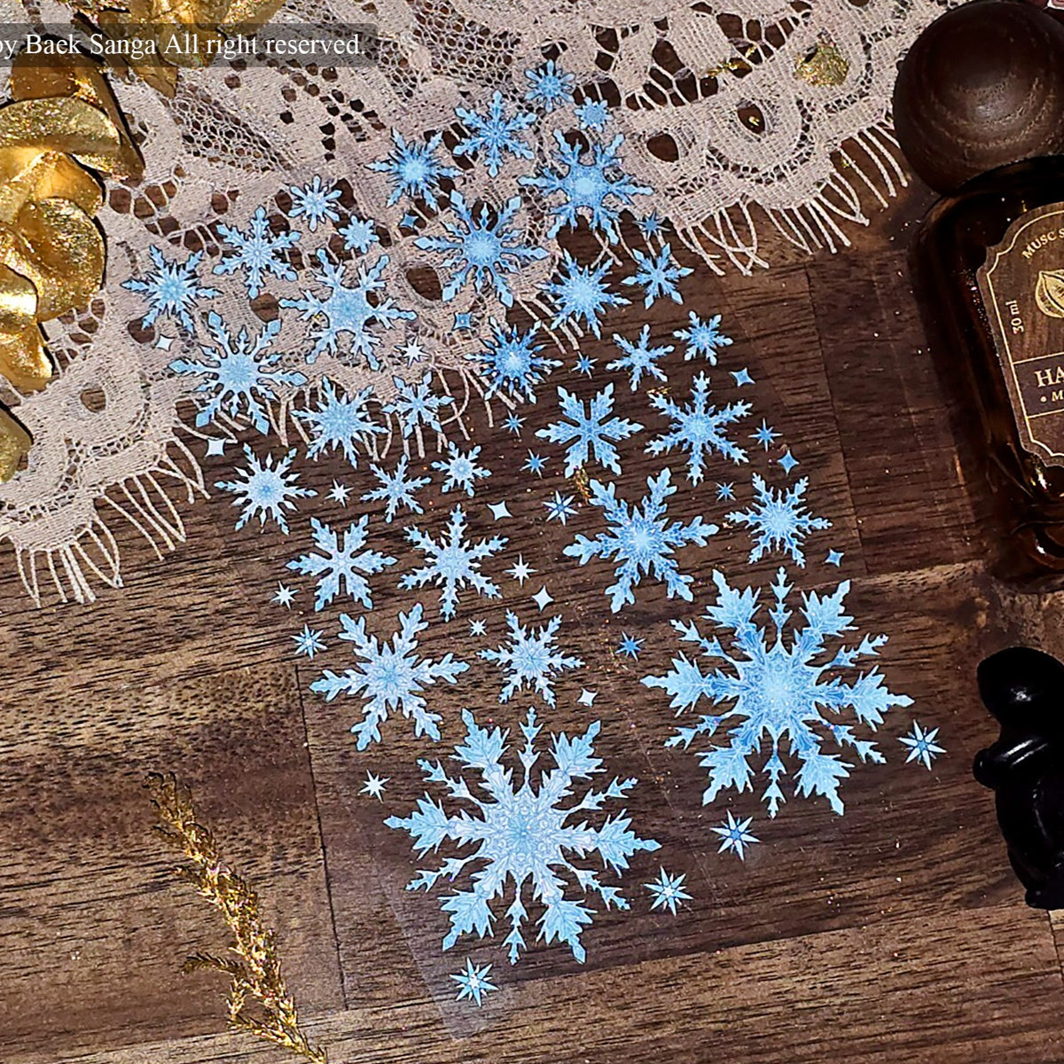 BAEK SANGA - Sticker Petits Flocons de Neige