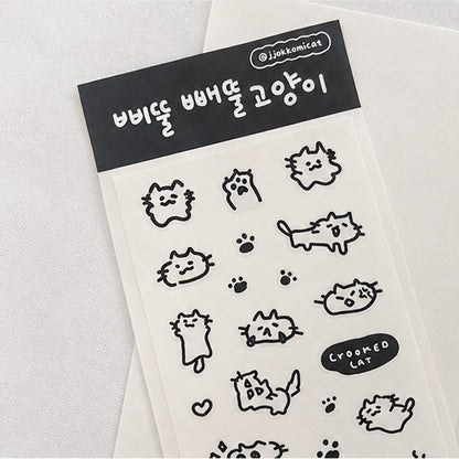 JJOKKOMICAT - Sticker Chat Tout Biscornu