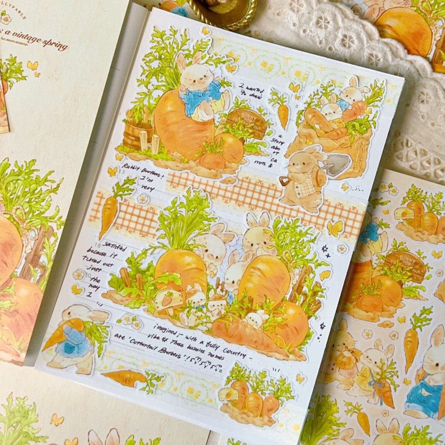 DEAR DOLLY - Sticker Petit Champ de Carottes