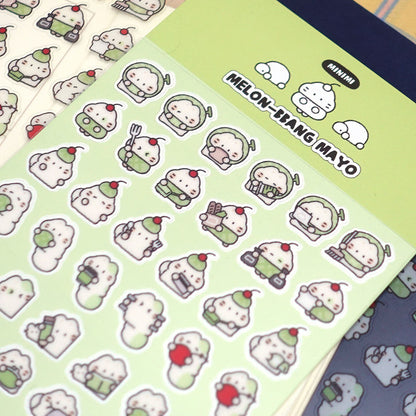STUDIO FONDUE - Sticker Minimi Mayo Pain Melon