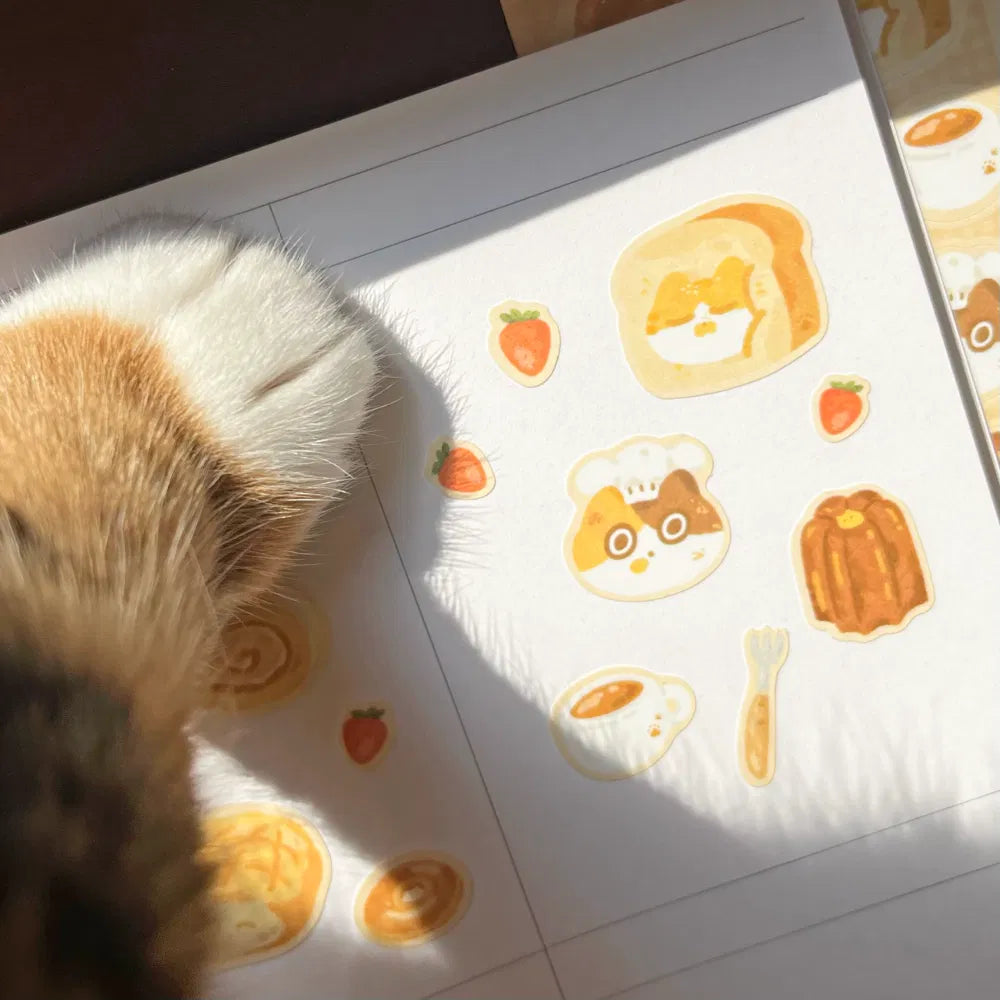 GODONGSANG - Sticker La Boulangerie des Chats