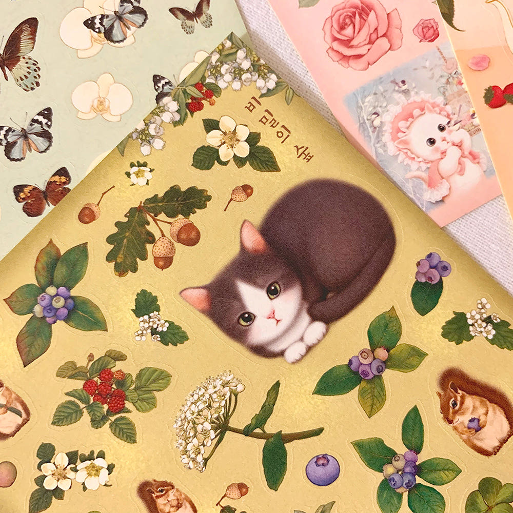 ICEHONGSI - Sticker Petits Chats