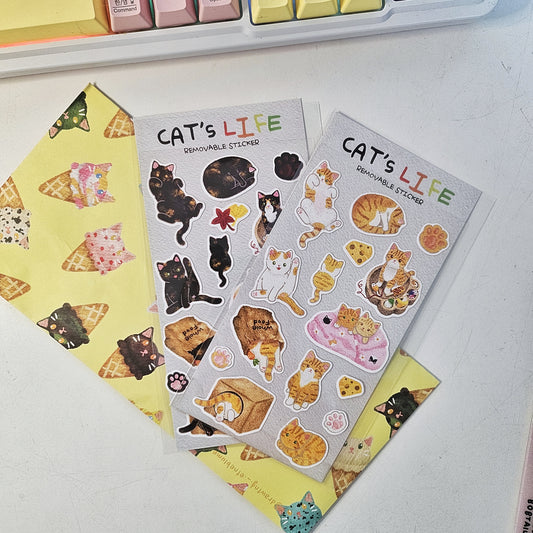 EINE BLUME - Sticker Cats Life
