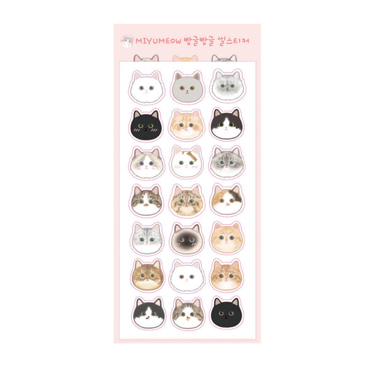 MIYUMEOW - Sticker Chats Tout Ronds