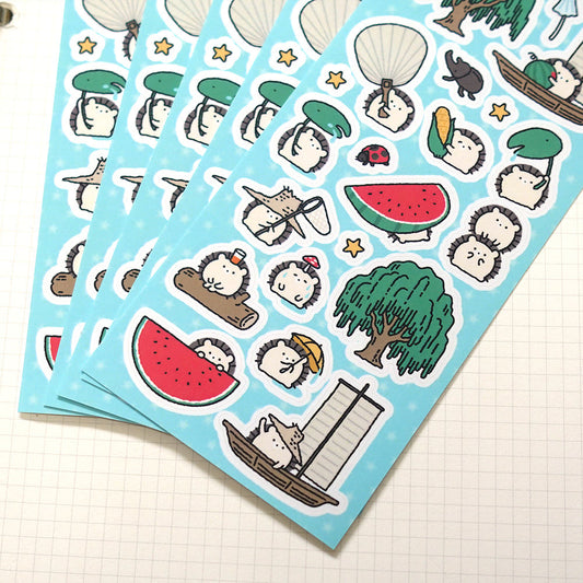 STUDIO FONDUE - Sticker L'Eté du Hérisson