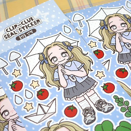 STUDIO FONDUE - Sticker Clip Club Rain Drop Walk