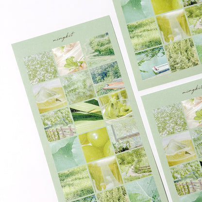 MING KIT - Sticker Vert Journaling